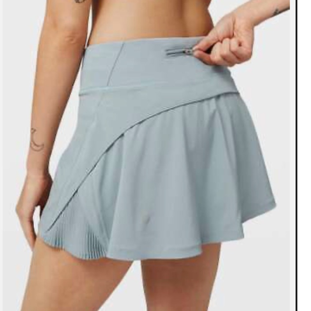 lululemon athletica Light Blue Pleated Athletic Skirt